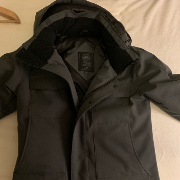 calvin klein hooded down coat